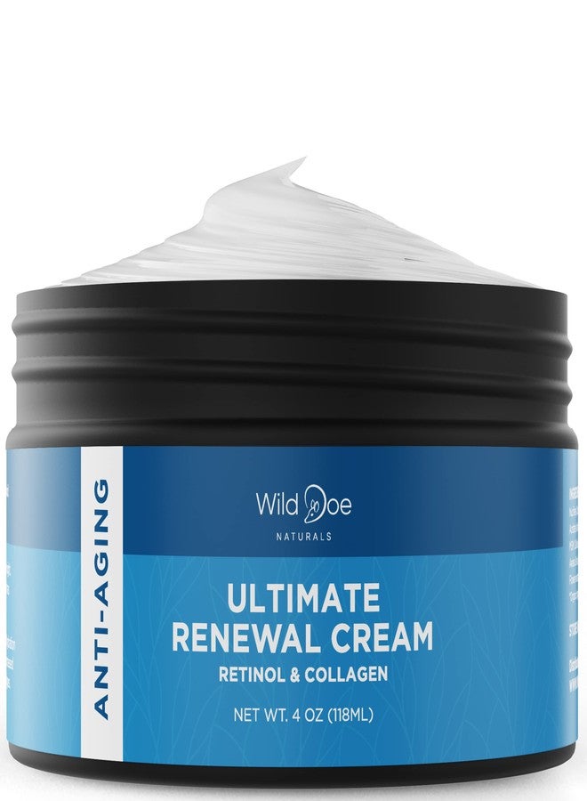 Wild Doe Naturals Retinol Cream for Face - Retinol Night Cream: The Ultimate Dark Spot Corrector, Neck Firming Cream, Wrinkle Cream for Face, Collagen Cream & Hyaluronic Acid Moisturizer w/Shea Butter + Vitamin E -4oz - Image 1